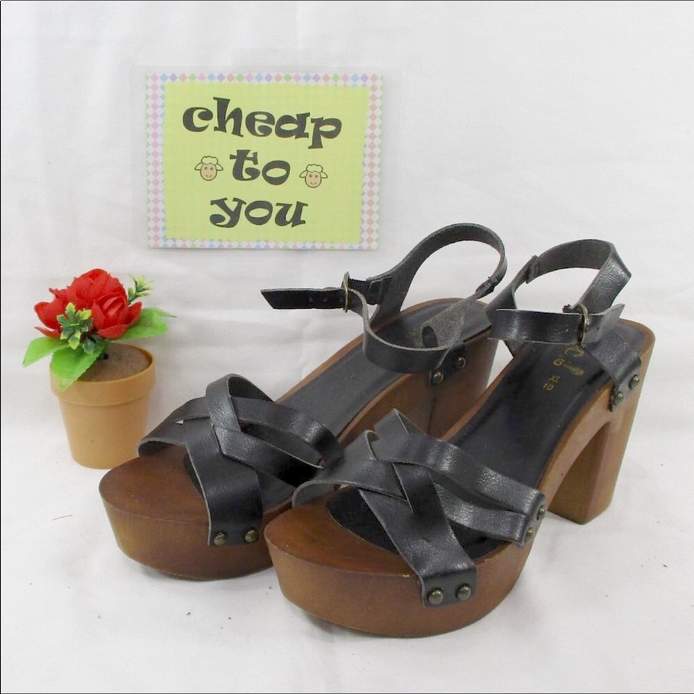 ETC BY RUE 21 STRAP SANDALS SIZE XL (10)